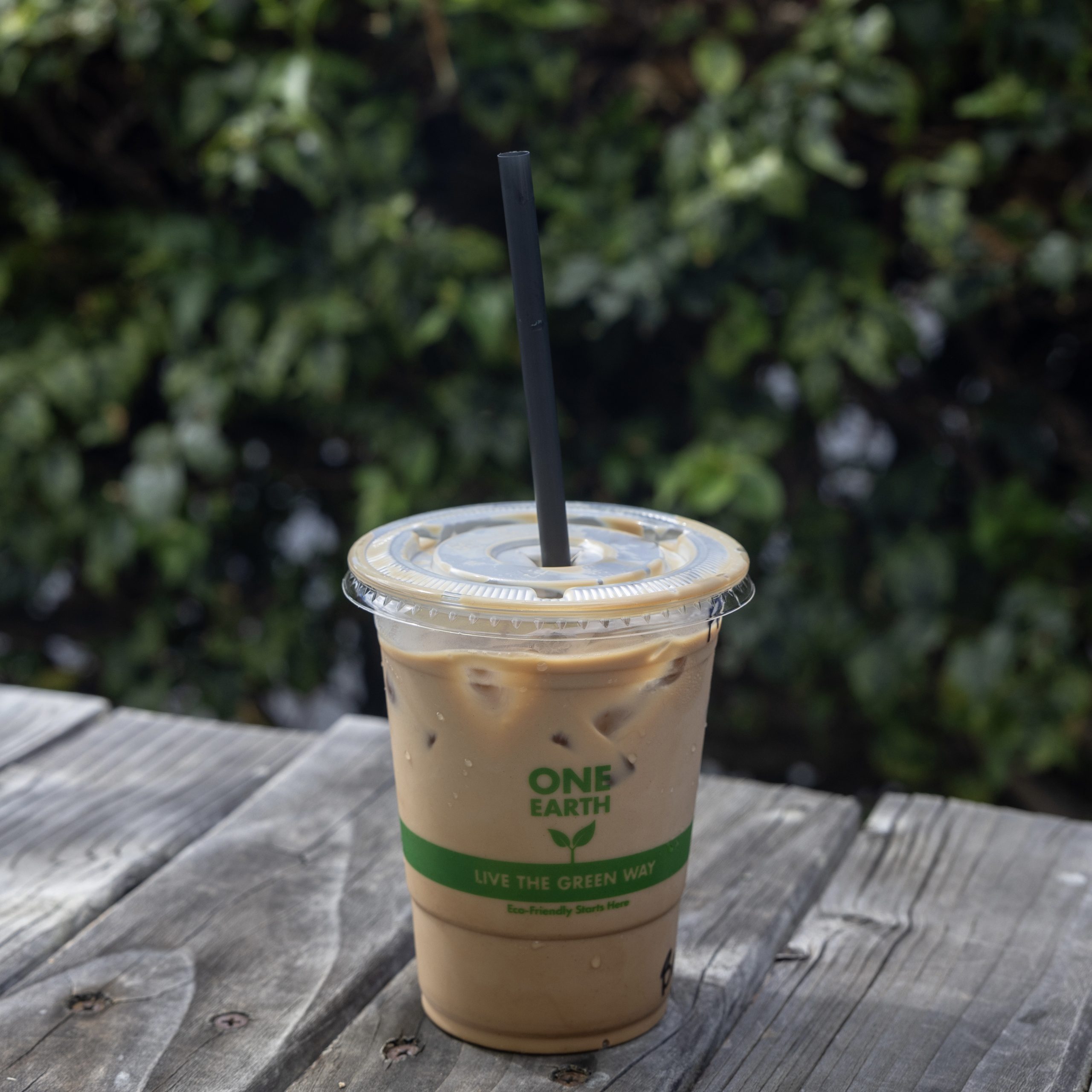 iced coffee from green flash coffee on big island hawaii